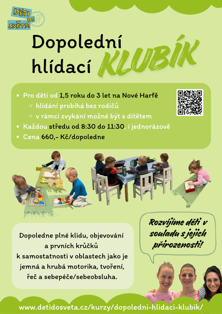 Plakát Dopolední hlídací Klubík